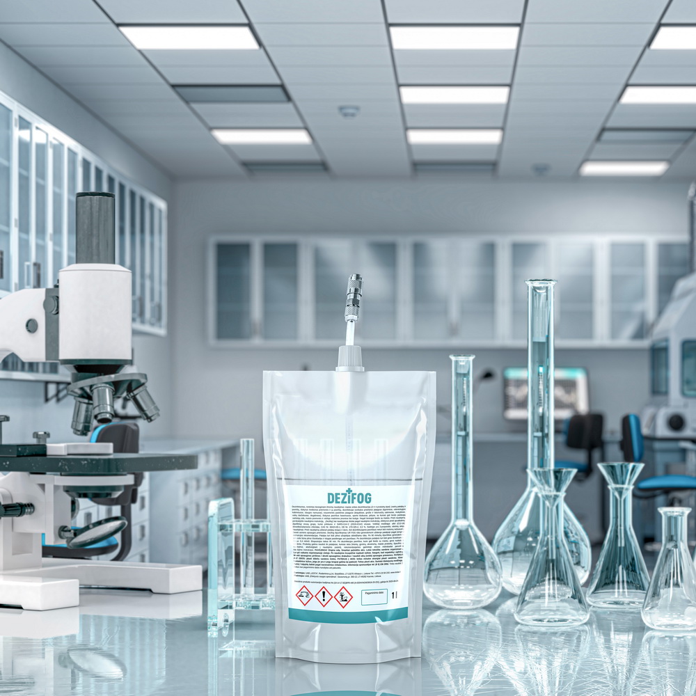 Laboratory,Workplace,Interior,With,Blurred,Background.,3d,Illustration